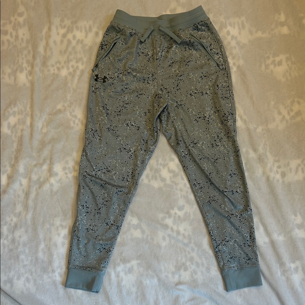 Under Armour Boy's Speckled Green Joggers